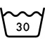 wash at or below 30℃ water